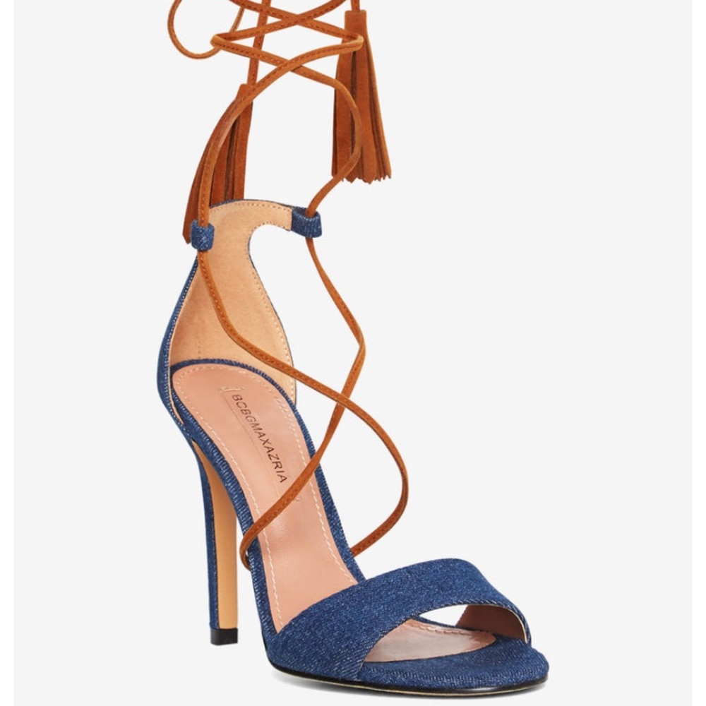BCBG Denim  with Leather Tassels